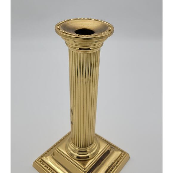 Vintage Smithsonian Institution Collection Baldwin Brass Candlestick 10" Tall - Picture 10 of 15